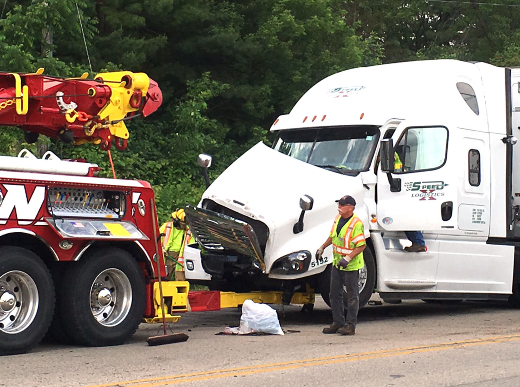 Semi crash